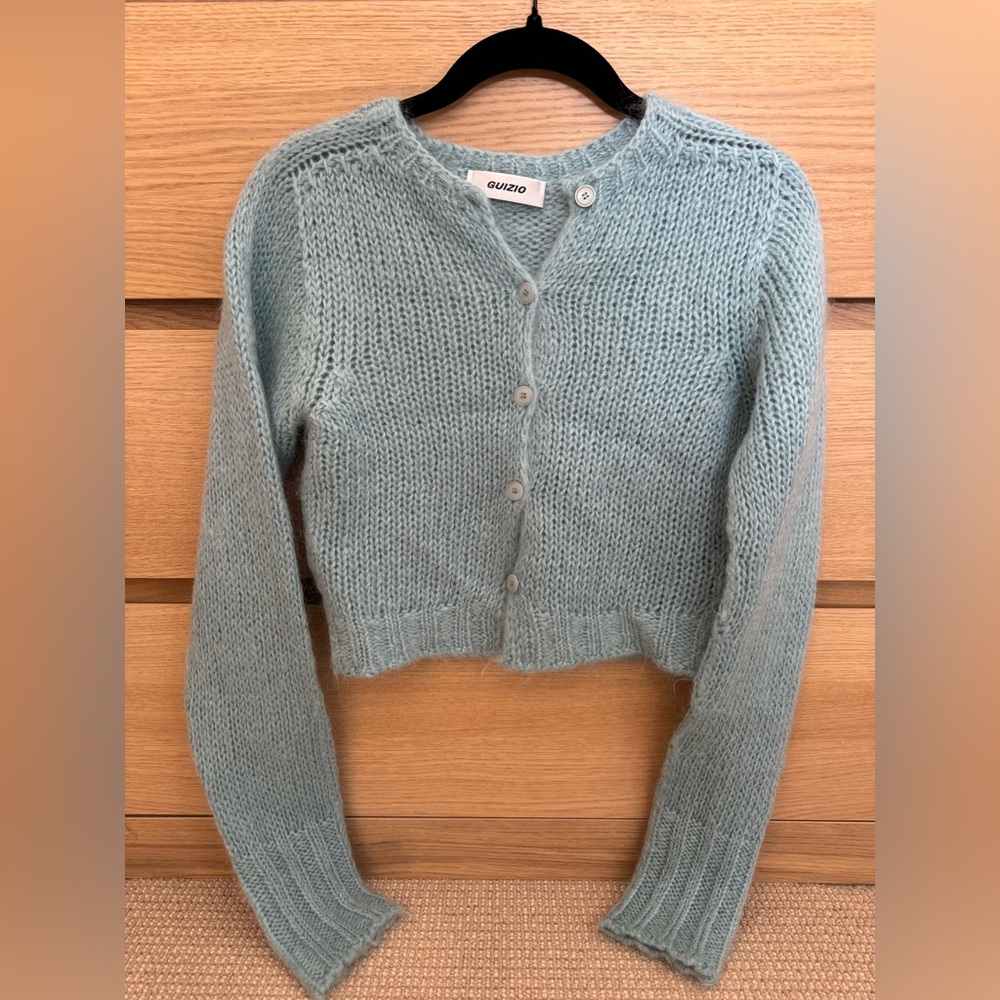 Danielle Guizio Light Blue Cardigan